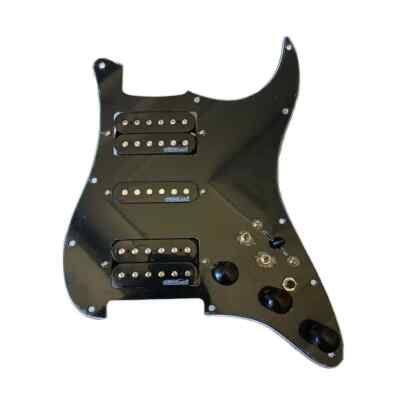 ST Classic Wilkinson HSH Prewired HSH Pickguard Coil Split Guitar Pickups Black