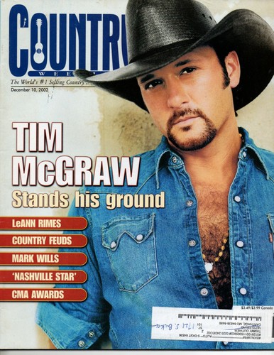 Country Weekly Magazine December 10 2002 Tim McGraw LeAnn Rimes Dixie Chicks
