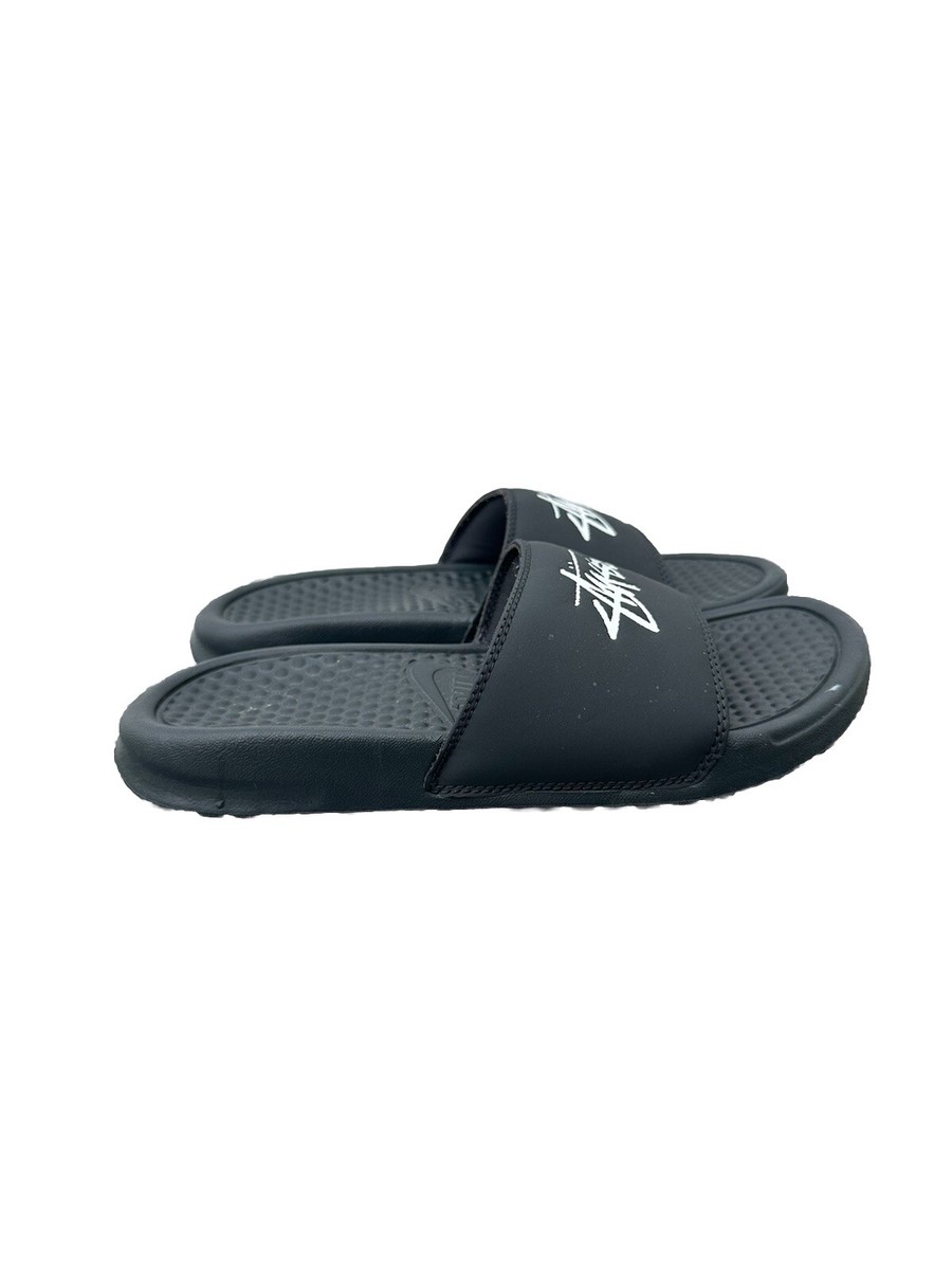 CW2787-001] Mens Nike Benassi 'Stussy Slides Sandals Men's 4
