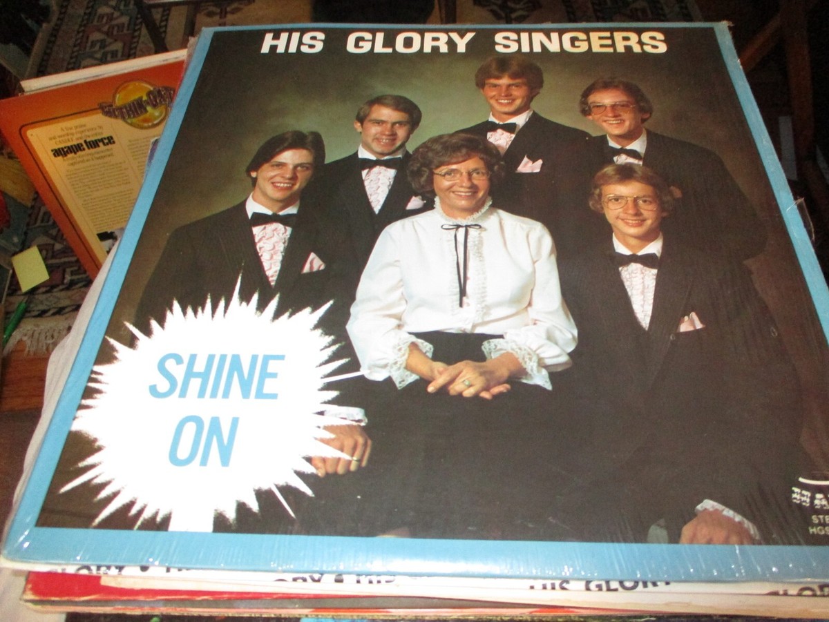 70s HIS GLORY SINGERS Shine On LP Private Georgia Christian Gospel