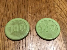 2 Stück Spielbank Casino Jetons Chips Spielbanken Baden Baden Vintage