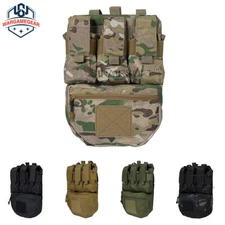 Tactical Assault Back Panel Bag MOLLE Ammo Plate Carrier Pouch For Hunting Vest