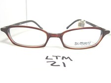 New ST. MORITZ Eyeglass Frame Alena 4816 Cognac Rectangular Mens Womens LTM-21 