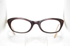 Vintage S/C Cateye Eyeglasses 1950s 4 1/2-5 3/4 Aluminum Arms USA RARE ornate