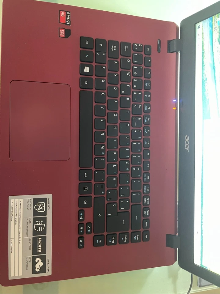 Portátil Acer Aspire AMD Quad Core 15,6HD 16gb Ram 480gb SSD AMD Radeon R4 WIN10 - Imagen 2 de 4