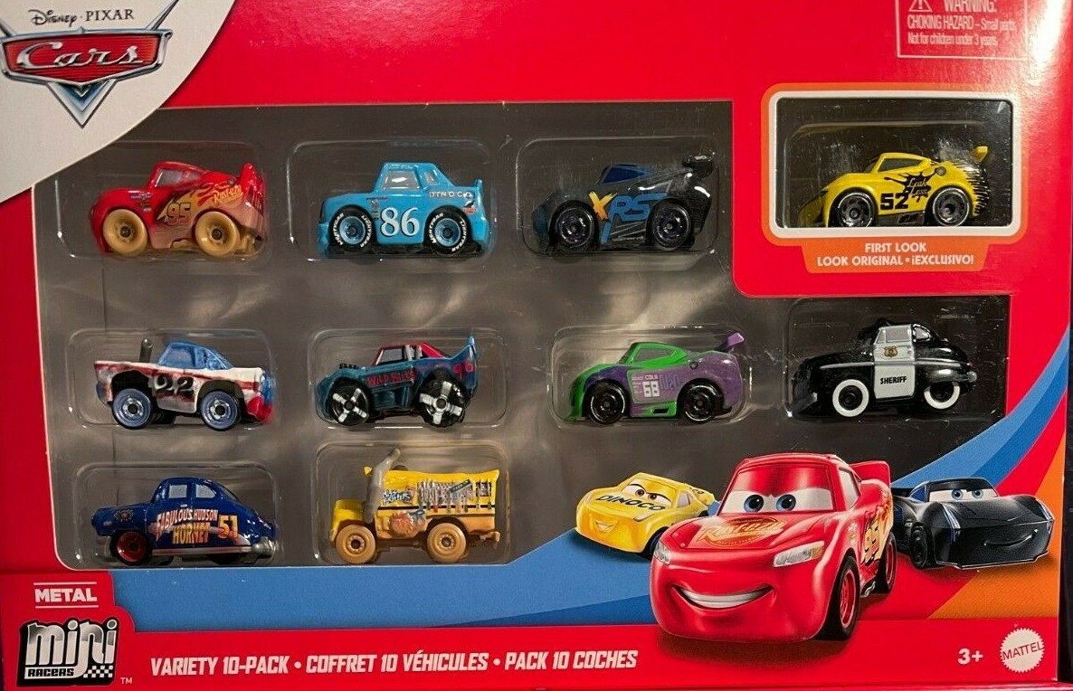 DISNEY CARS MINI RACER 15 PACK HOTROD MATER 2021 VARIETY LOT OF 66 