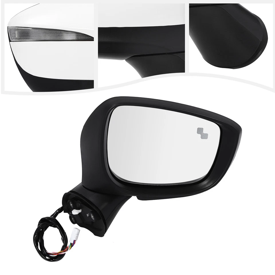 For 2015 2016 Mazda CX-5 Mirror w/ Blind Spot + Turn Signal 9-Pin Passenger Side Foto 2 de 4