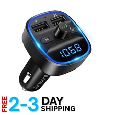 Bluetooth FM Transmitter with USB Charging & Voice Navigation for Safer Driving