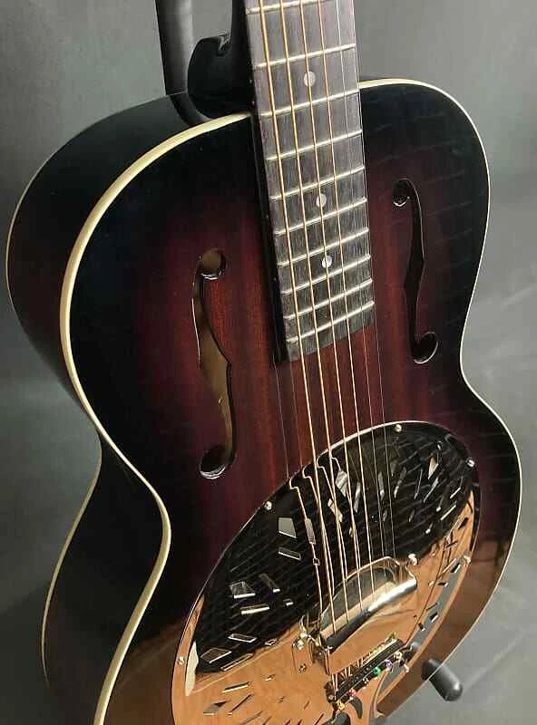 Guitarra Resonadora de Cuerpo Pequeño Recording King RR-41-VS Rattlesnake De Colección Sunburst Foto 4 de 4