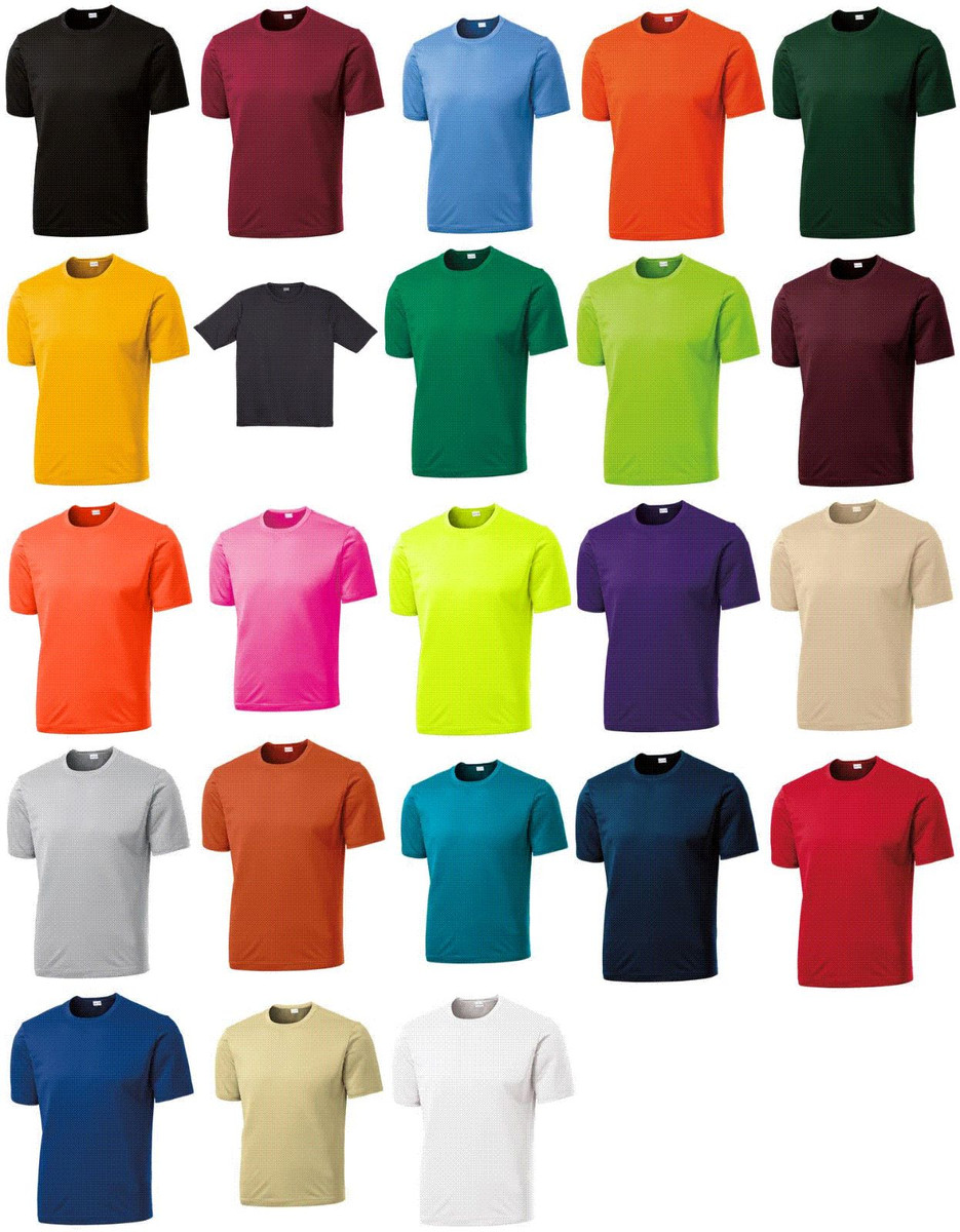 Tシャツ・カットソー Men's Regular Fit Sports Logo Short Sleeve T-Sh Sport-Tek Men's Dri-Fit Workout Running T Short Sleeve T