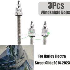 Chrome Windshield Spike Bolts New Fit For Harley Electra Street Glide 2014-2022