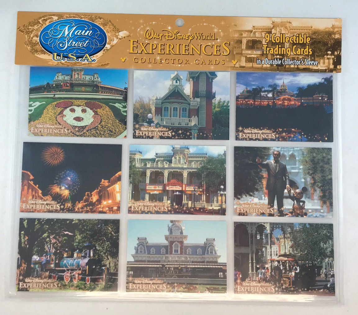 WALT DISNEY WORLD Experiences Collector Card Set MAIN STREET USA