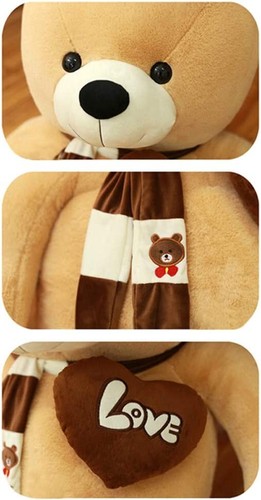 AMIRA TOYS Plush Toy Extra Large Cute Bear 66.9 inches/170cm Fluffy JAPAN NEW - Picture 45 of 49