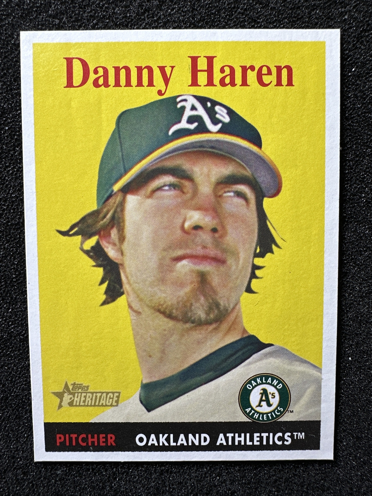 DANNY HAREN #27 2007 Topps Heritage QTY Oakland Athletics