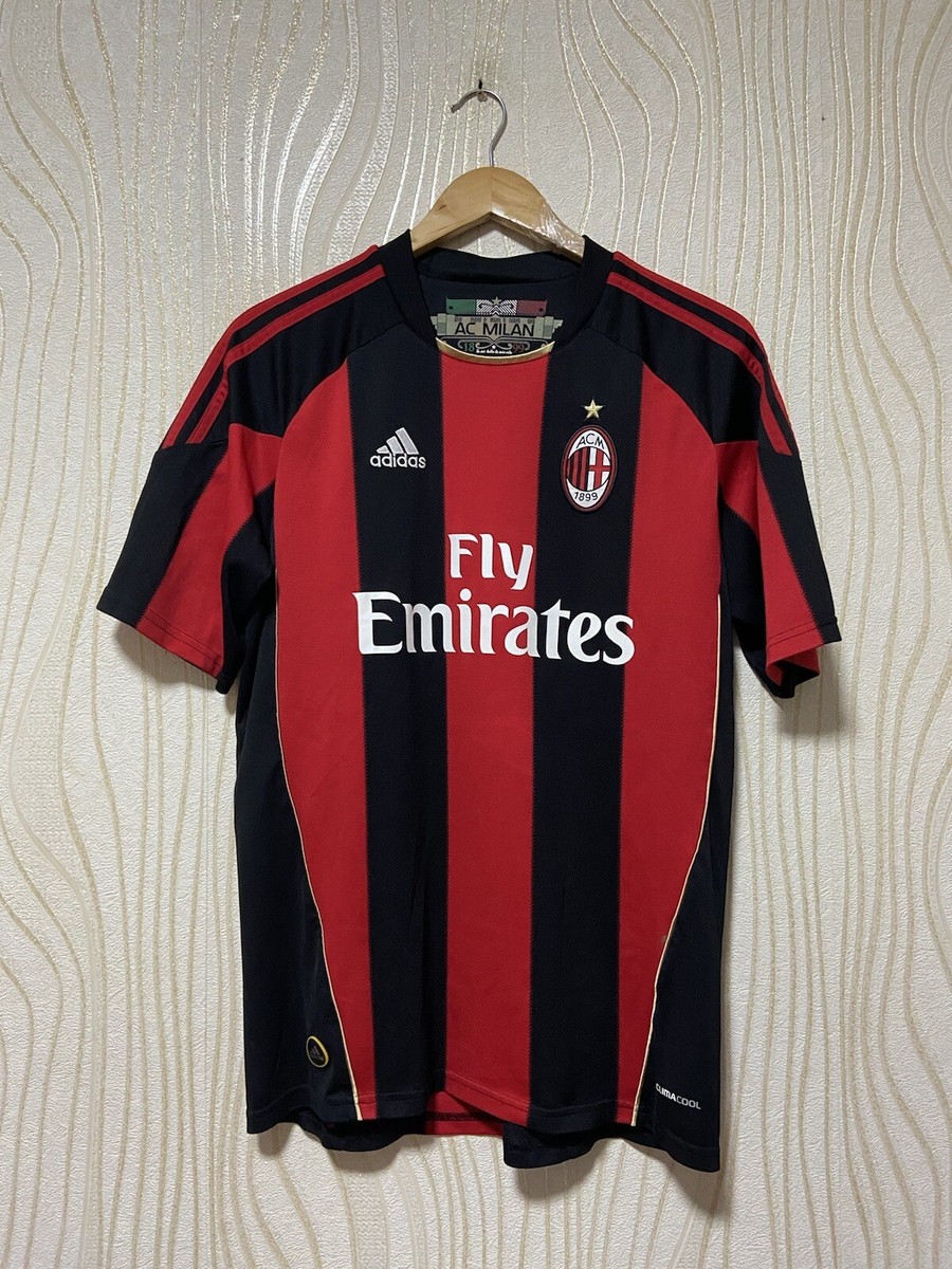 AC MILAN 2010 2011 HOME FOOTBALL SHIRT SOCCER JERSEY ADIDAS AC MILAN 2010 2011 HOME FOOTBALL SHIRT SOCCER JERSEY ADIDAS