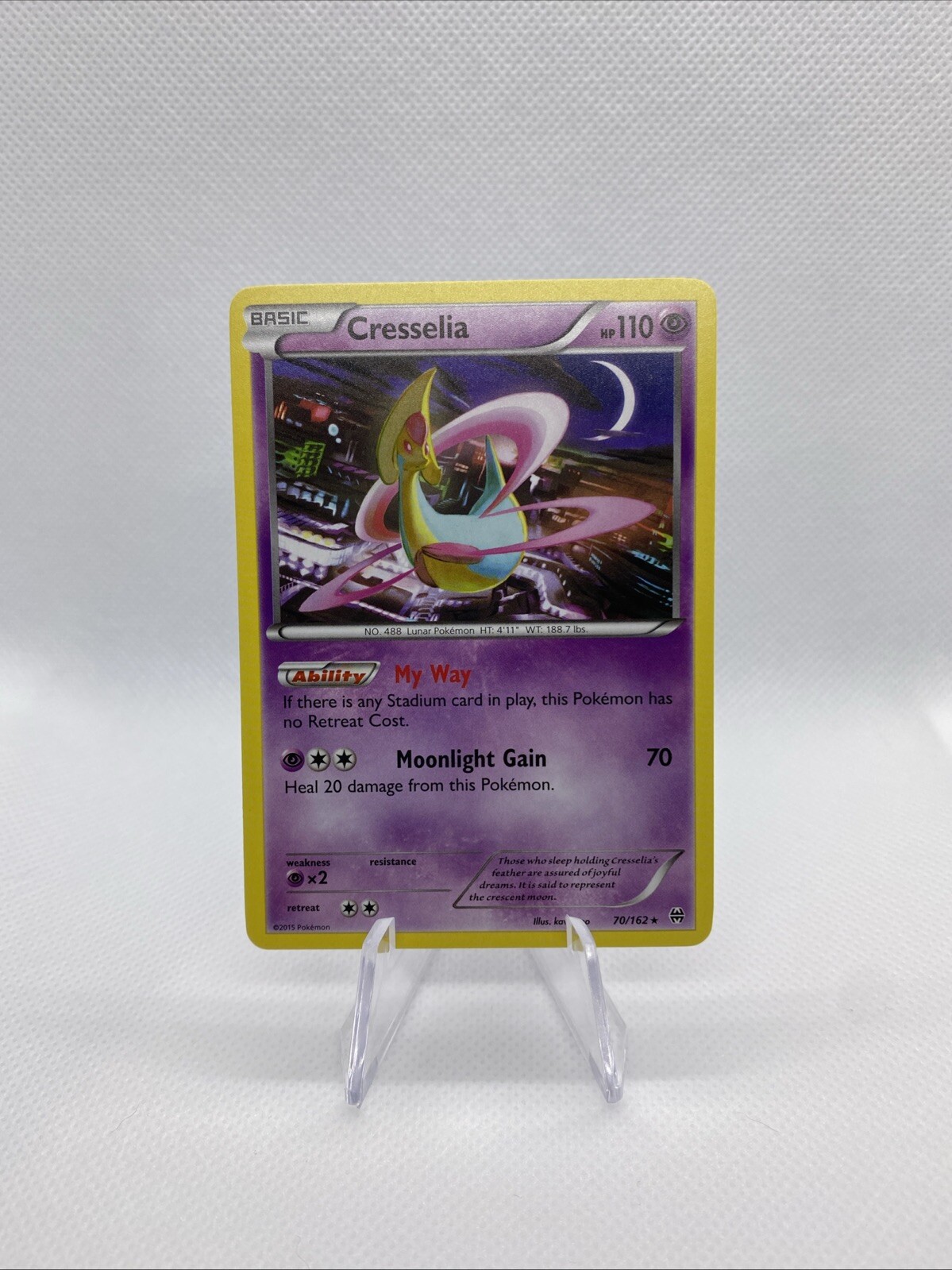 Cresselia 70/162 Breakthrough Regular Pokémon Card TCG