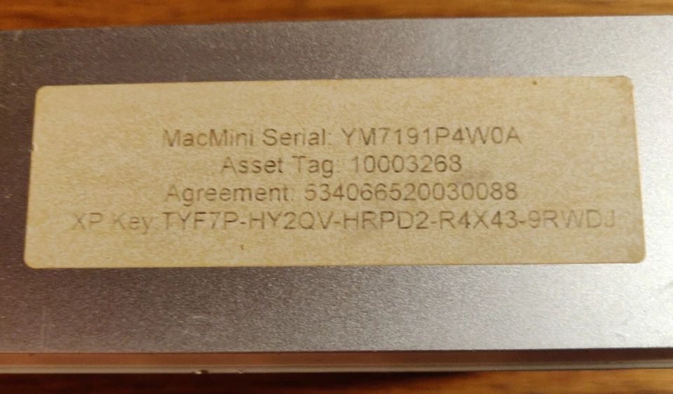 Mac Mini Core Duo A1176 Power Supply & Keyboard A1255 boots to Windows XP BIN - Image 3 of 4