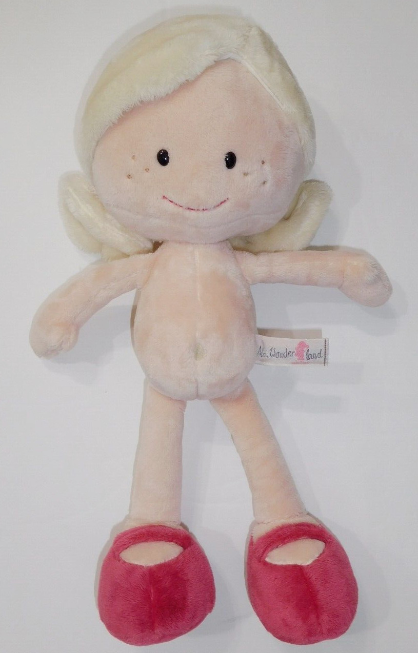 100% NEW ~~NICI WONDERLAND DOLL ~ MINILINA ~ blonde soft plu