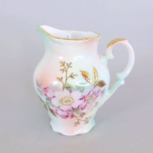 Schumann Wild Rose Creamer Bavaria Germany 4" - Picture 3 of 7