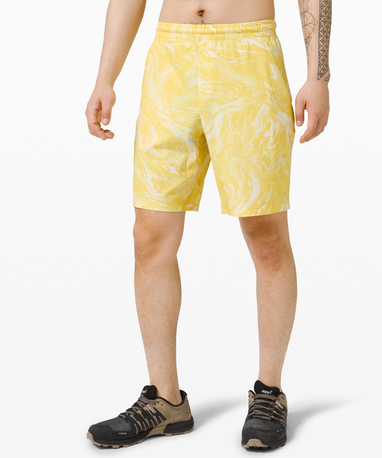 NWT ! RARE ! Lululemon Pace Breaker Short 9" Linerless Virtual Reality Soleil  M image 4