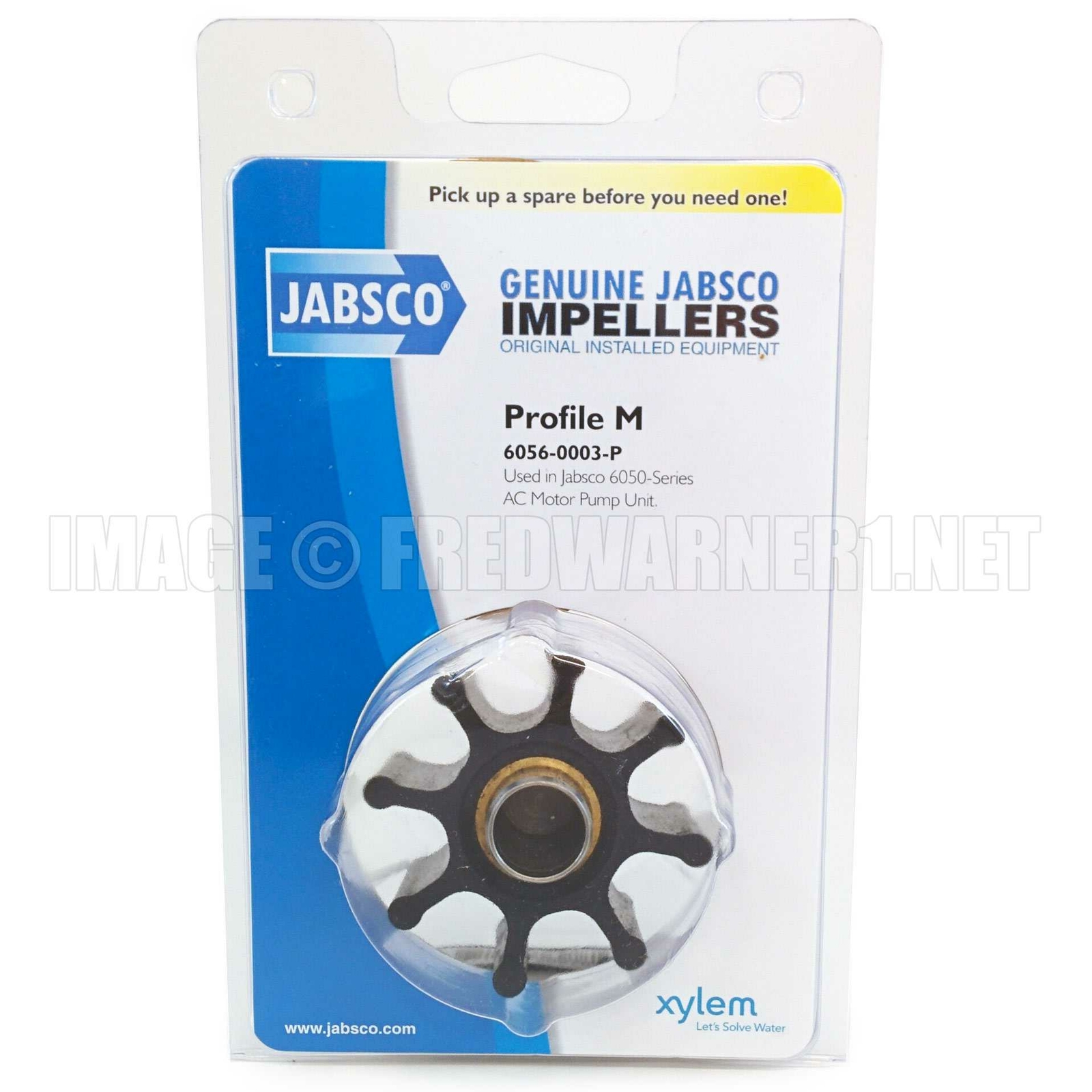 Jabsco 6056-0003-P Profile M Impeller Kit for 6050 Series AC Motor Pumps