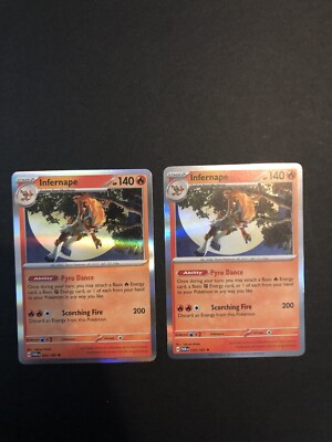 Infernape 33/167 Holo Rare Twilight Masquerade SV06 Pokémon TCG (x2)