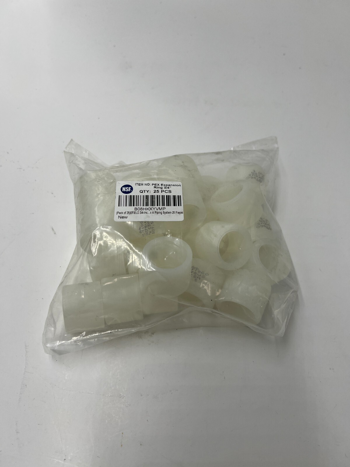 (LOT OF 400) EFIELD 3/4" PEX-A Expansion Rings F1960 Plumbing Sleeves