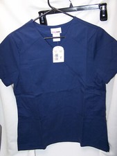 Scrubs Shirt Top Scrub Star Brand Blue Small New Top 77963