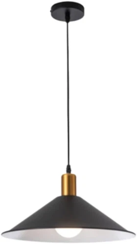 Farmhouse Matte Black Barn Pendant Light 1-Light Mid Century Dome Dining Room - Picture 1 of 9