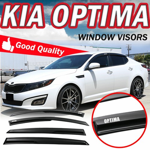 Fits 1015 Kia Optima Sedan Window Visors Vent Rain Sun Shade Guards