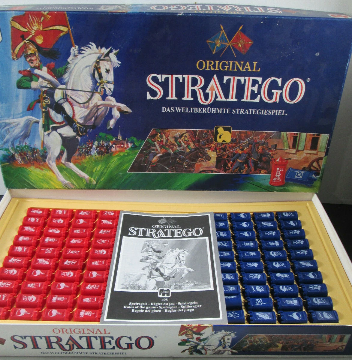 Vtg 1992 ORIGINAL STRATEGO German Edition Board Game from JUMBO 100%  COMPLETE