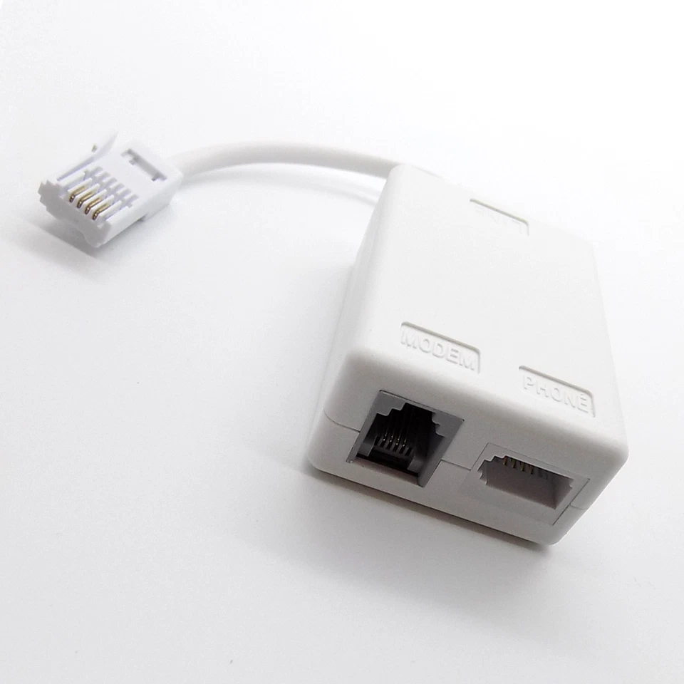 ADSL microfilter Broadband Micro Filter Lead BT Inline RJ11 Phone Splitter/Cable - Image 3 of 3