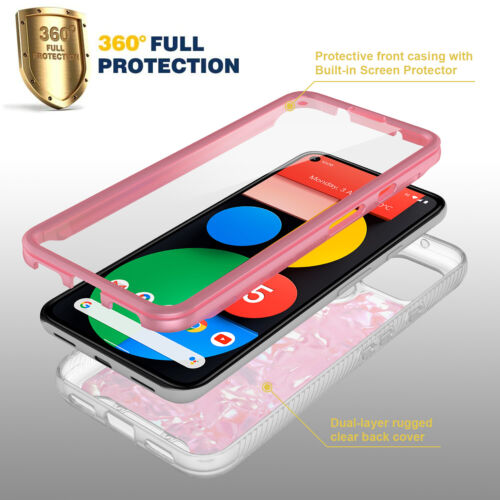 For Google Pixel 5a 5G Graphic Full-Body Case With Built-in Screen Protector - Picture 2 of 12