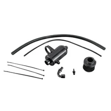 CUBAUTO Oil Catch Can For 2022 Dual Baffle Polaris RZR Pro R (4 Cyl) Black