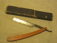 vintage straight razor Wald Germany ERN w/ Solingen Respect box