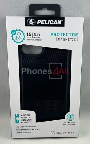Pelican Rugged Protector MagSafe iPhone 14 Plus/ 15 Plus Black Brand NEW - 第 1/9 張圖片
