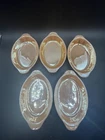Lot Of 5 VTG Anchor Hocking Fire King Small Oval Oven Dish Peach Lustre