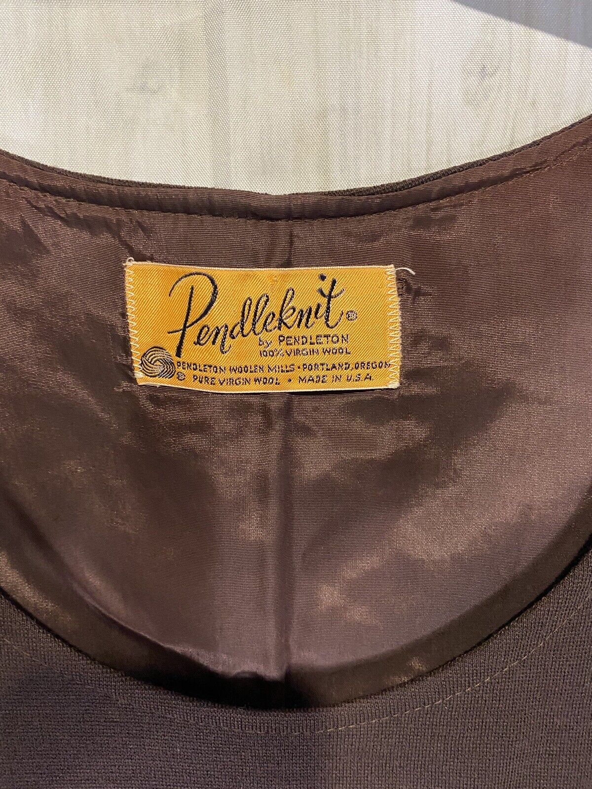 Vintage Pendleton Wool Vest Brown Pendleknit By P… - image 3