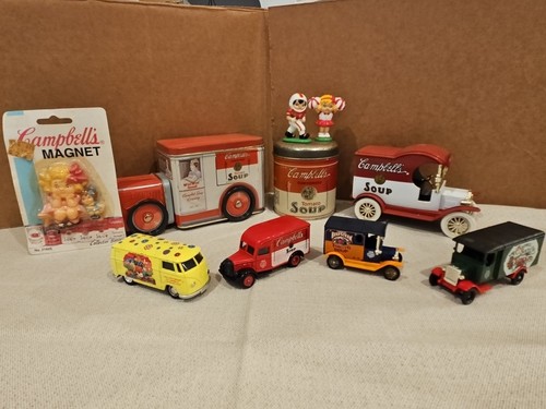 1980's and 90's Vintage CAMPBELL Soup Collectable Collection. Lot of 9