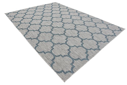 Unique Loom Outdoor Trellis Collection Area Rug (7' 1" x 10' Rectangle, Gray/... - Picture 4 of 9