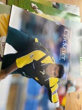8 X COLOUR MAGAZINE PHOTO'S  ALL A4 OR LARGER OF PAKISTAN CRICKET LEGENDS