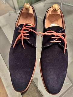 Crockett & Jones Newquay Blue suede Size 10 E