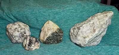 RARE KY UV ROCK MINERAL FOSSIL SPECIMEN COLLECTION LOT 4 HEMATITE MICA CALCITE..