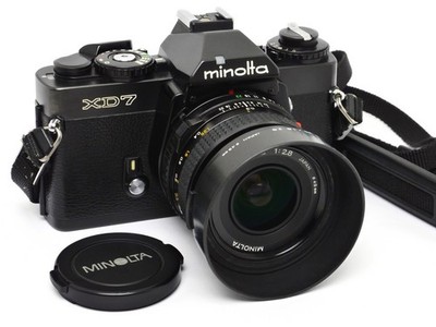   Minolta XD-7 mit MD 35mm f/2.8 Objektiv #2224015 || vom Händler!