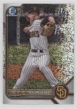 2022 Bowman Draft Chrome Sparkle Refractor Dylan Lesko #BDC-27 0i4k