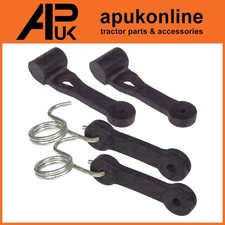 2x Bagger Rubber Chute & Spring Latches for Husqvarna LT125 LT130 LTH130 Mower