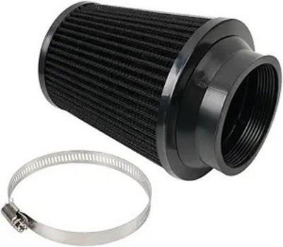 Clamp-On Air Intake Filter, High Performance, Washable Filter, Re Color: Black