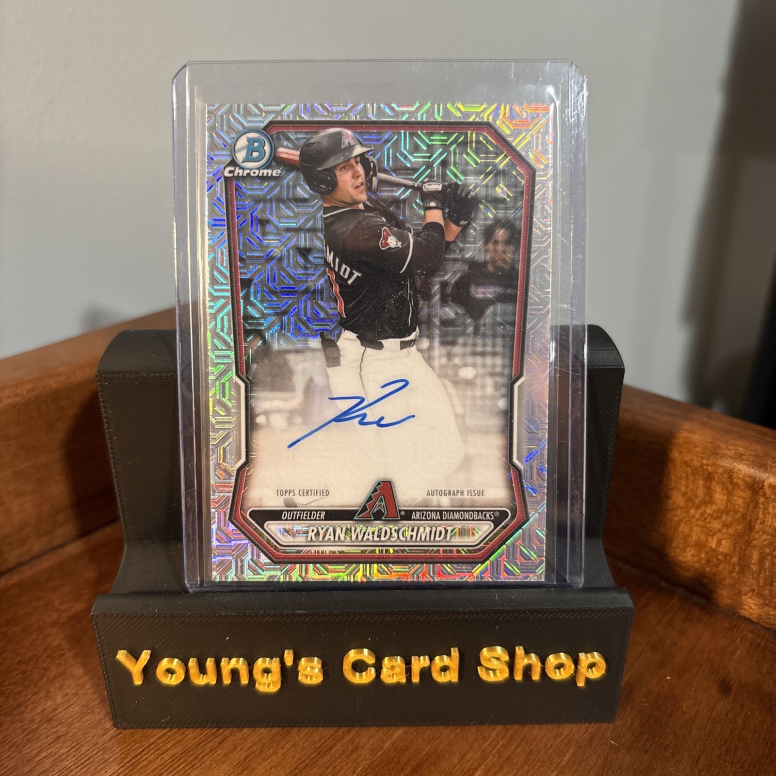 2026 Bowman Chrome Ryan Waldschmidt On Card Auto Mojo Refractor #BMA-RW