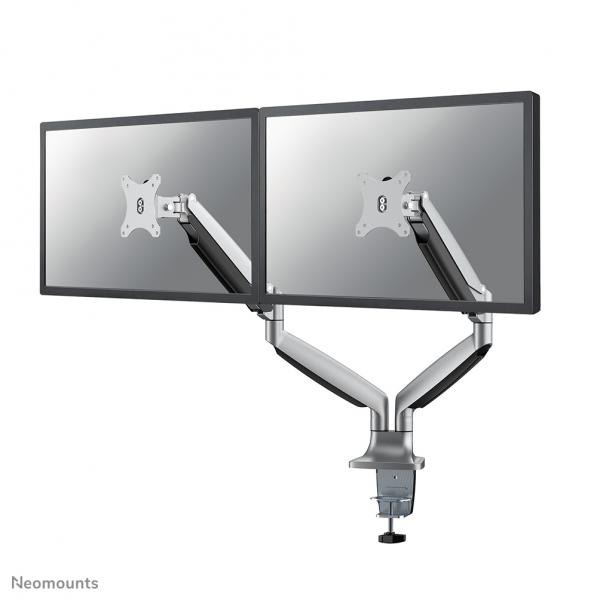 Neomounts NM-D750DSILVER Braccio per monitor 10-32 - molla a gas (Neomounts NM-D