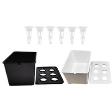Hydroponic System Growing Box 6 Holes Grow Box for Lettuce Vegetables Herbs